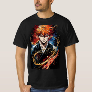 Camiseta Bleach Ichigo Bankai Tensa Zangetsu Arte Anime Cam
