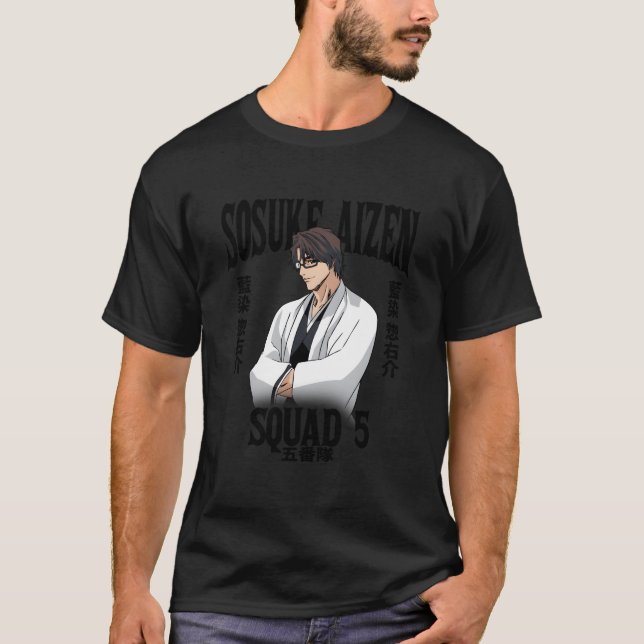 Camiseta Bleach Sosuke Aizen Squad 5 (Frente)