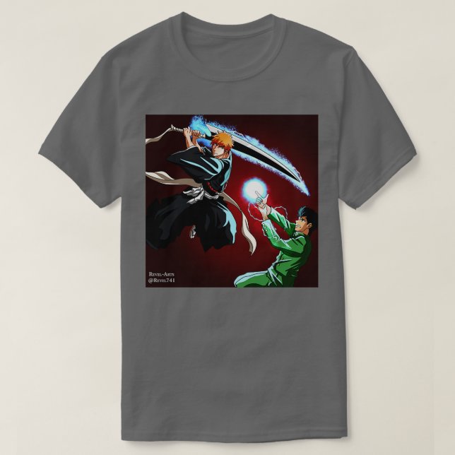 Camiseta Bleach x Yu Yu Hakasho (Frente do Design)
