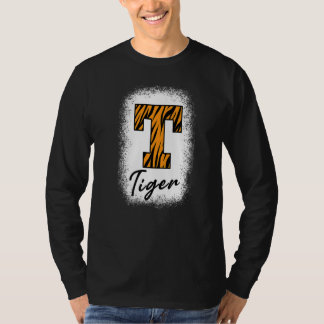 Camiseta Bleached Football Tigers School Sports Fan Team Sp