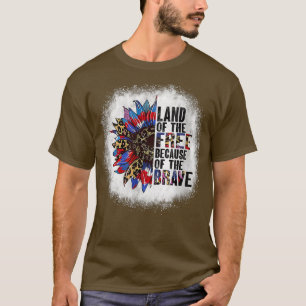 Camiseta Bleached Land Of The Free Because Of The Brave Sun