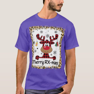 Camiseta Bleached Merry RXMas Reindeer Christmas Pharmacy C