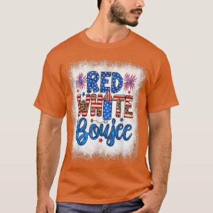 Camiseta Bleached Red White Boujee USA Patriotic Firework 4