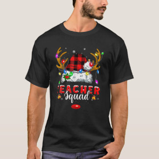 Camiseta Bleached Teacher Squad Reindeer Funny Teacher Chri