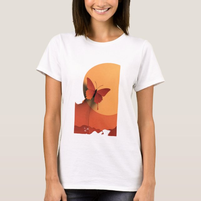 Camiseta Bleeding Wings Fragile Freedom The Cost of Flight  (Frente)