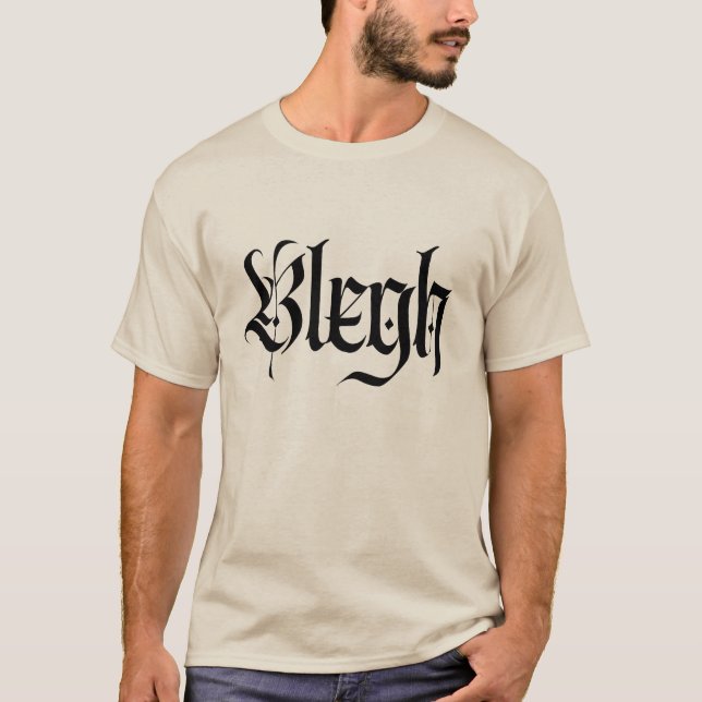 Camiseta Blegh, metal, metal pesado, punk, (Frente)