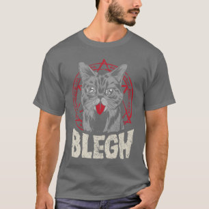 Camiseta Blegh Metalcore Gato Pentagrama Divertido Breakdow