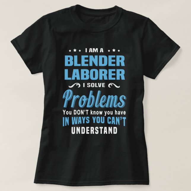 Camiseta Blender Laborer (Frente do Design)