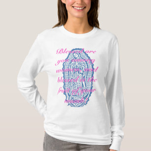 Camiseta Blessed é você entre mulheres,…