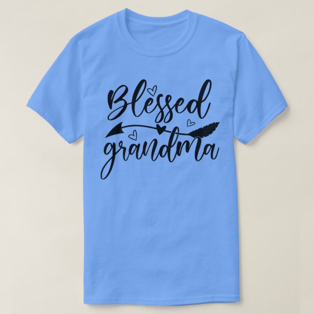 Camiseta Blessed Grandma One Thankful Grandma Fall Thanksgi (Frente do Design)