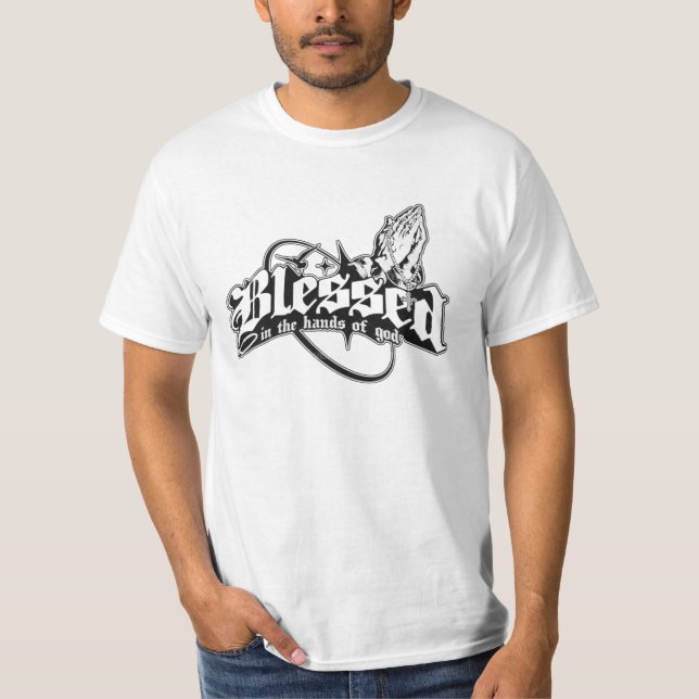 Camiseta Blessed In the Hands of God T-Shirt (Frente)