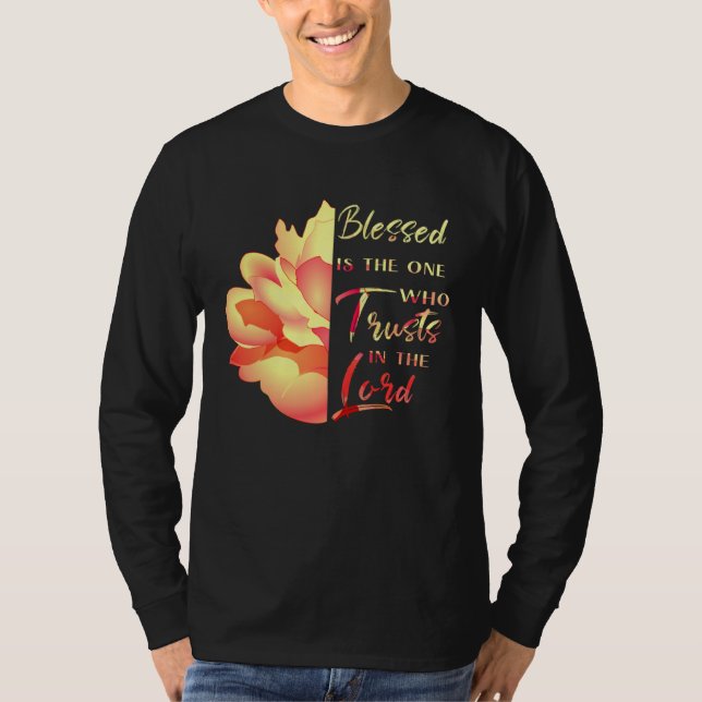 Camiseta Blessed is the One Who Trusts in the Lord (Frente)