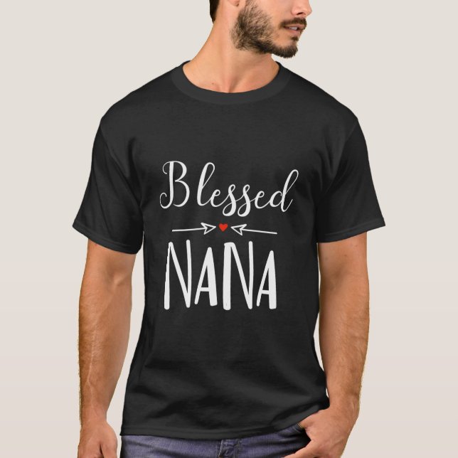 Camiseta Blessed Nana For Grandma (Frente)
