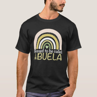 Camiseta Blessed To Be Called Abuela Boho Rainbow Mother s 