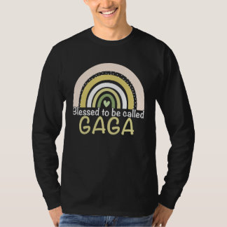Camiseta Blessed To Be Called Gaga Boho Rainbow Mother s Da