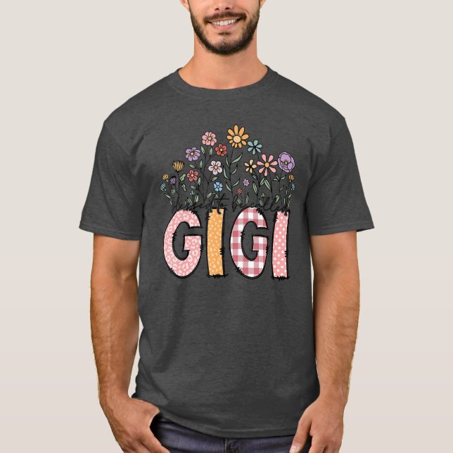 Camiseta Blessed to Be Called Gigi Floral Mothers Day frien (Frente)