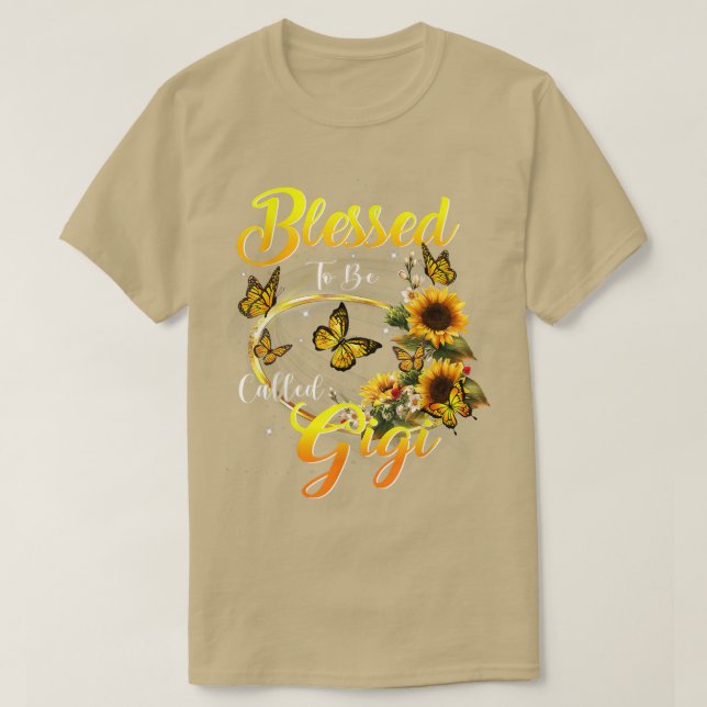Camiseta Blessed to be called Gigi  Sunflower Lovers Mom Gr (Frente do Design)