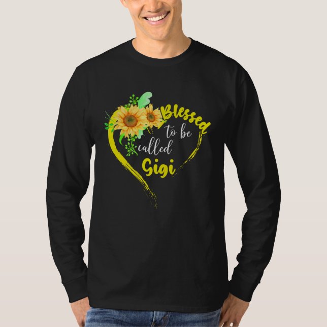 Camiseta Blessed To Be Called Gigi  Sunflower Mother s Day (Frente)