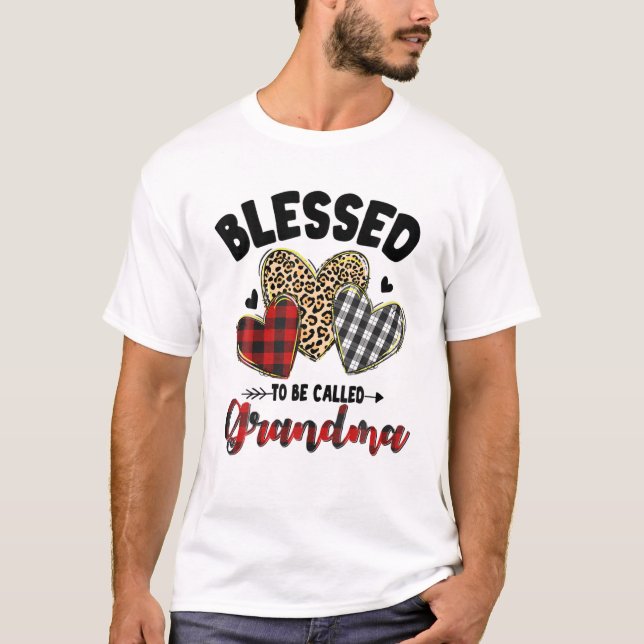 Camiseta Blessed To Be Called Grandma Mother (Frente)