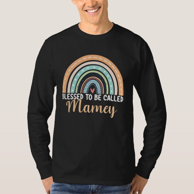 Camiseta Blessed To Be Called Mamey Rainbow Mothers Day Mam (Frente)
