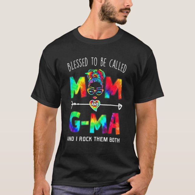 Camiseta Blessed To Be Called Mom And G Ma Mother's Day (Frente)