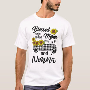 Camiseta Blessed To Be Called Mom And Nonna Funny Mother Da