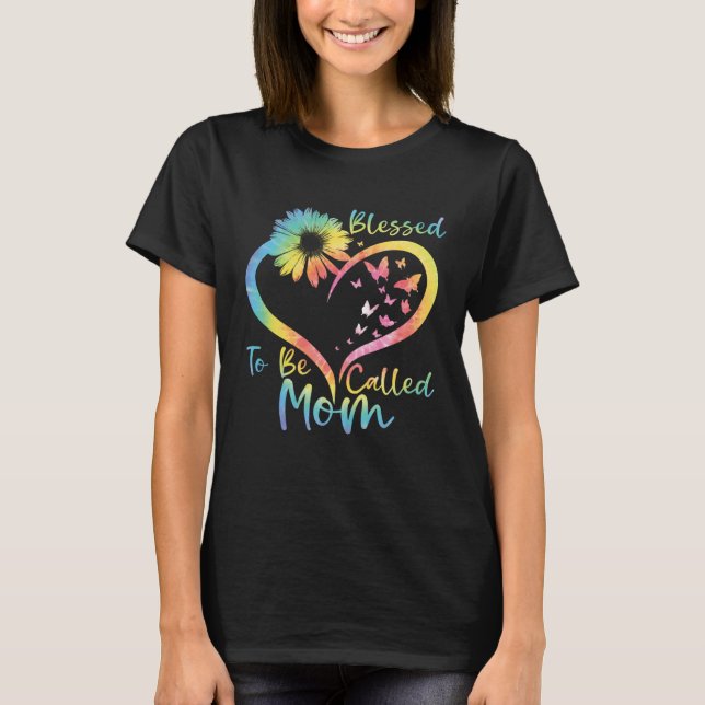 Camiseta Blessed To Be Called Mom Cute Mother s Day 2023 Su (Frente)