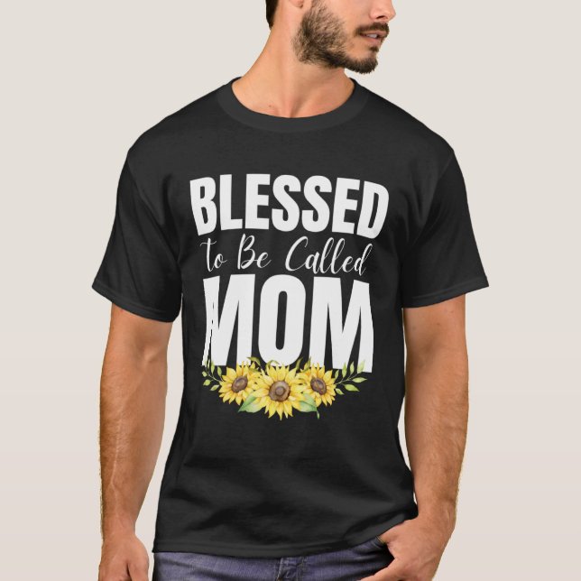Camiseta Blessed To Be Called Mom Women Floral Cute Mothers (Frente)