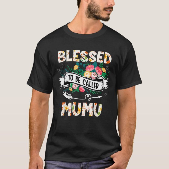 Camiseta Blessed To Be Called MuMu  Grandma Mother s Day Pa (Frente)