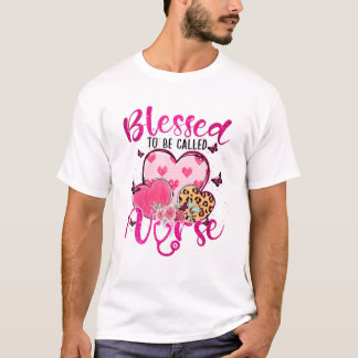 Camiseta Blessed To Be Called Nurse Heart