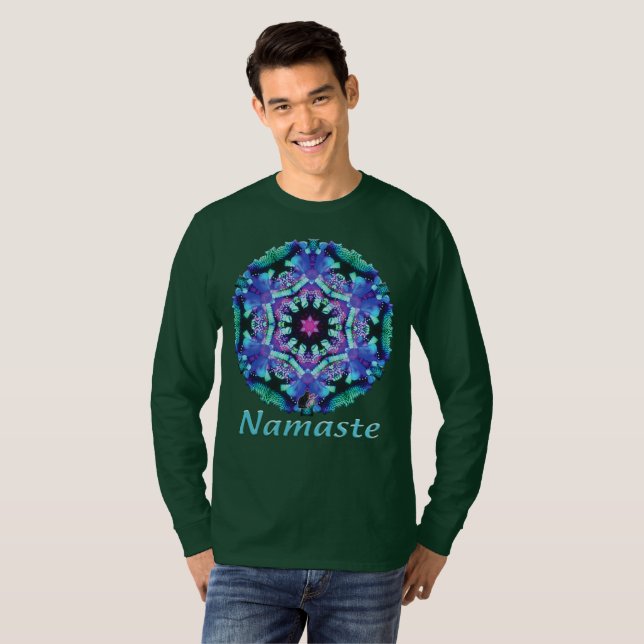 Camiseta Bleus Namaste Caleidoscópio (Frente Completa)