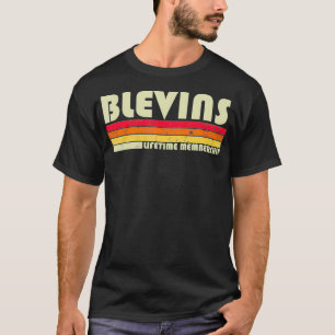 Camiseta BLEVINS Surname Funny Retro Vintage 80s 90s Birthd