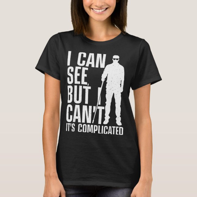 Camiseta Blind Person Art For Men Women Blind People Sight  (Frente)