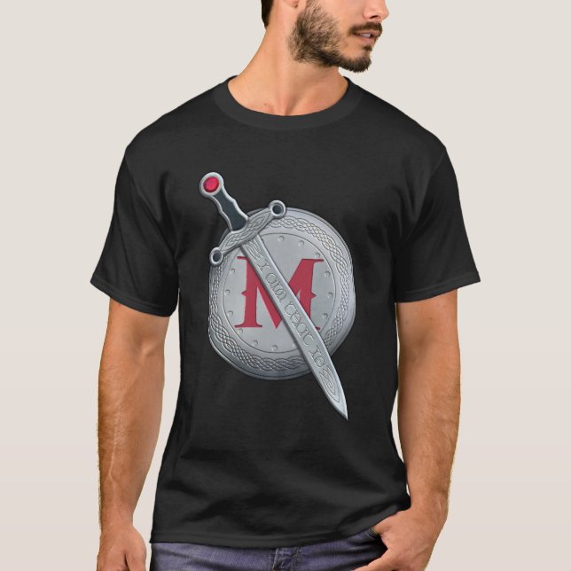 Camiseta Blindagem de Espada Redwall de Martin The Warrior  (Frente)