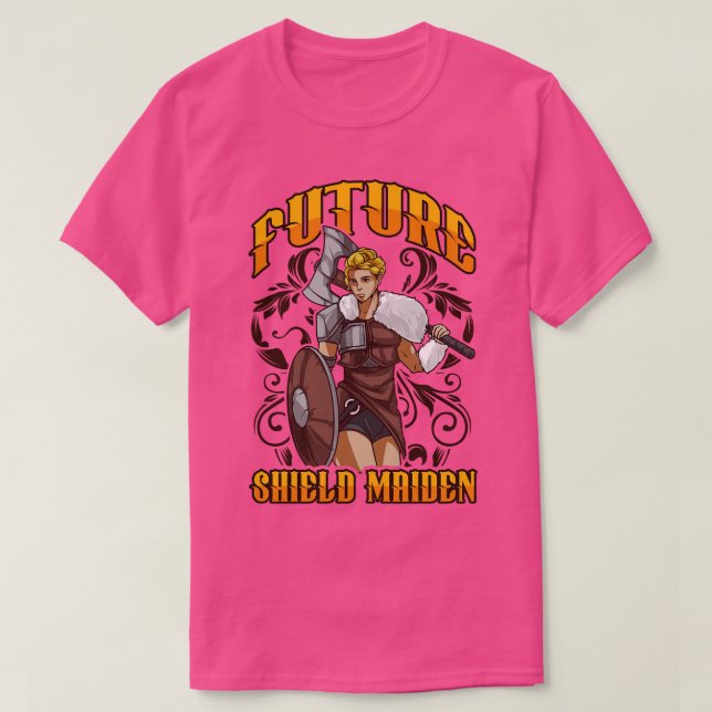 Camiseta Blindagem do Futuro Maiden Nordic Viking Warrior (Frente do Design)