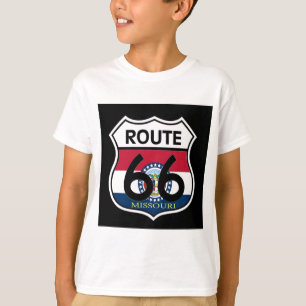 Camiseta Blindagem Rota 66 do Sinalizador do Missouri
