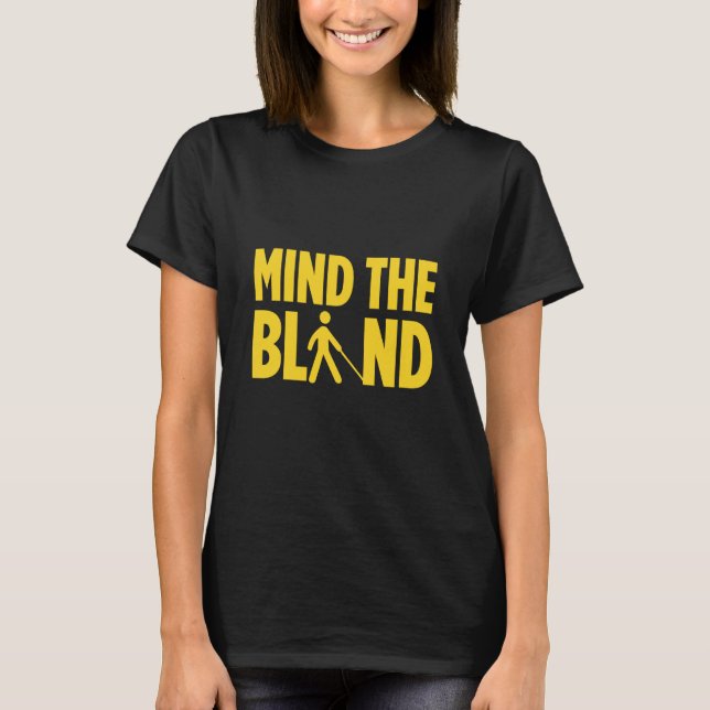 Camiseta Blindness For Blind People Blind Person Braille Re (Frente)