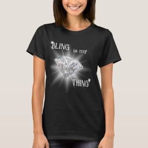 Camiseta Bling É Minha Coisa Sparkle Diamond
