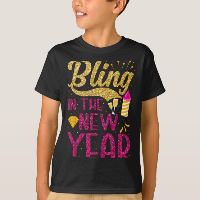 Camiseta Bling In The New Year New Years Eve Party For Wome (Frente)