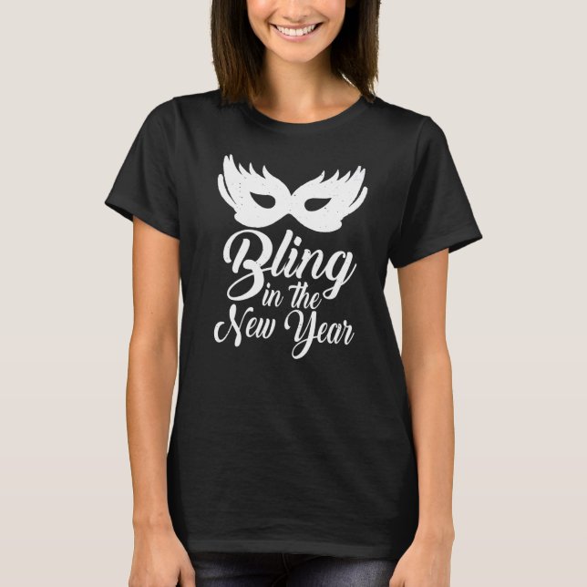 Camiseta Bling Nos Feriados Do Ano Novo (Frente)