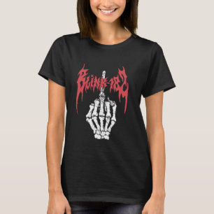 Camiseta Blink oficial 182 Dedo esquelético