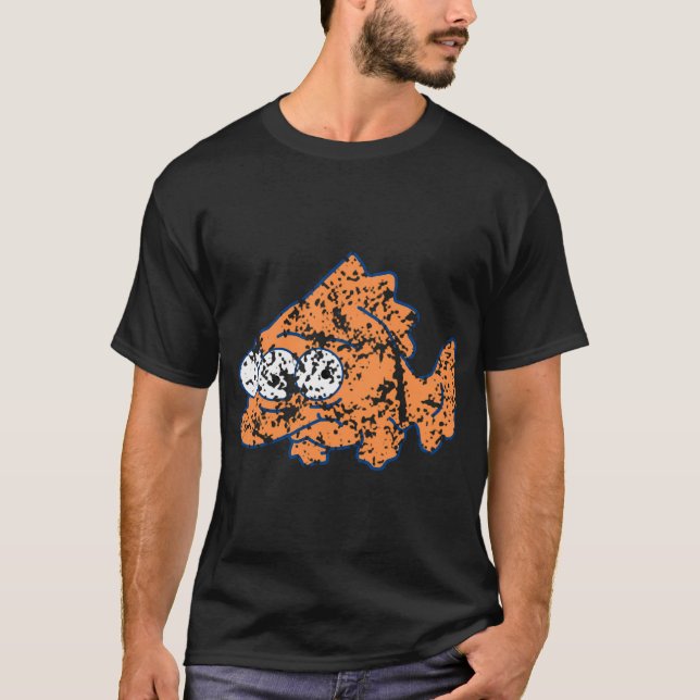 Camiseta blinky o peixe - grunge médio (Frente)