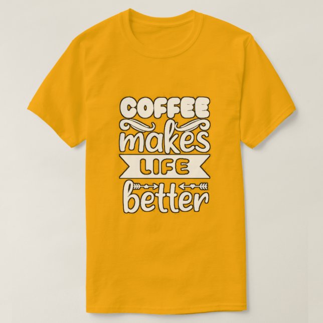 Camiseta "Blisa Renovada: O Toque Mágico do Café na Vida" (Frente do Design)