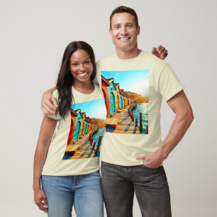 Camiseta Blisas Sunset: Matizes à beira-mar