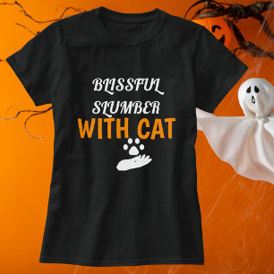 Camiseta Blisonjeador Com Cat Halloween Personalizado