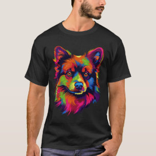Camiseta Bliss de Pop de Arte Pomeraniana: Elegância Canina