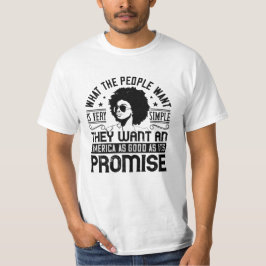 Camiseta BLM - América tão boa quanto sua promessa