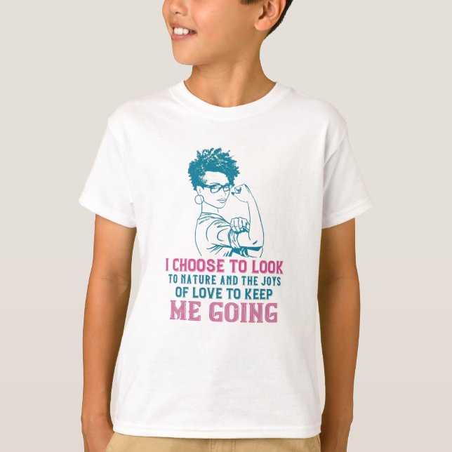 Camiseta BLM - Amor e Natureza Me Mantêm Indo (Frente)