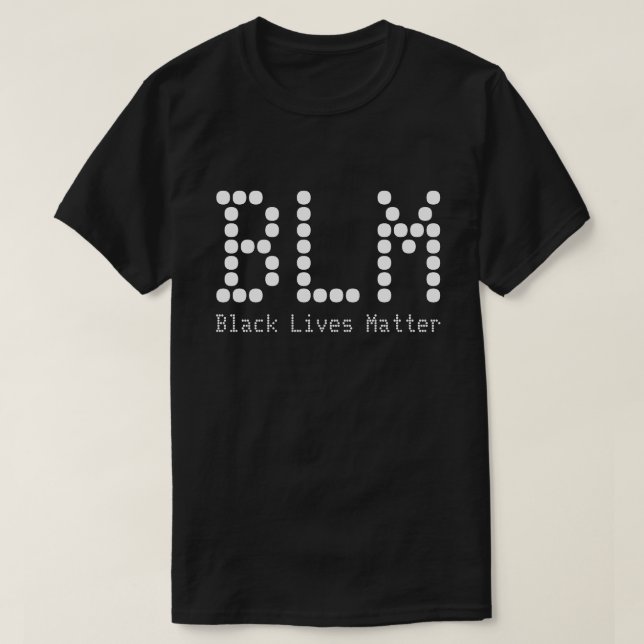 Camiseta BLM Black Lives Importam Nome e Texto Personalizáv (Frente do Design)