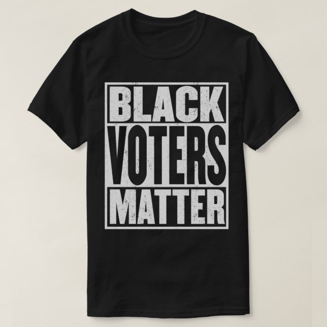 Camiseta BLM  Black Votes Matter Vote Black Voters Matter G (Frente do Design)